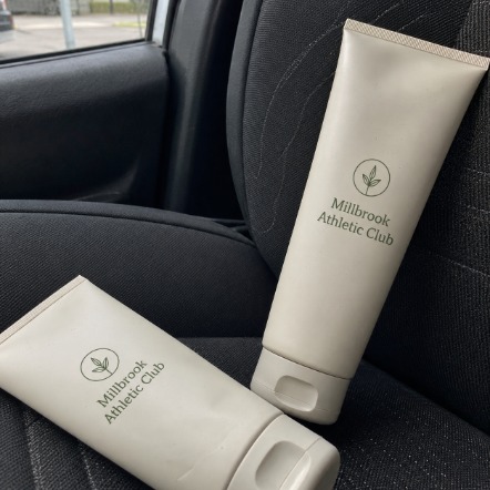 Cosmetic tubes with logo printing